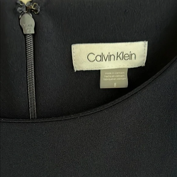 Calvin Klein Blue Jumpsuit With Belt Dress Size 8 - Picture 4 of 15